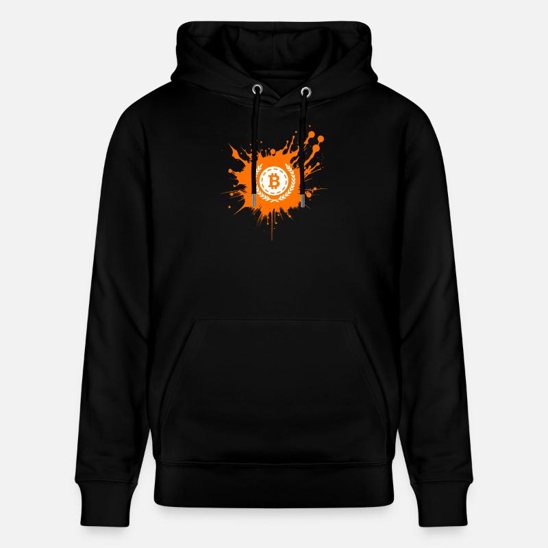 Bitcoin Crypto Cryptocurrency Splash - Sweat à capuche bio CRUISER Stanley/Stella Unisexe - noir