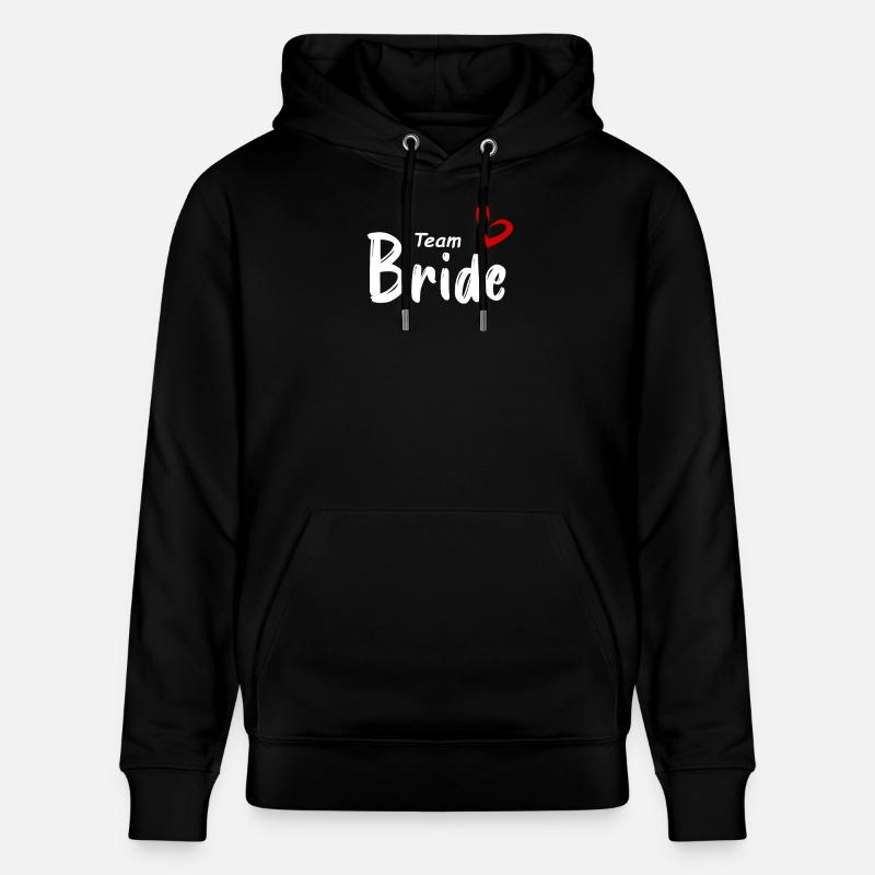 Team Bride - Stanley/Stella Unisex Bio-Hoodie CRUISER  - Schwarz
