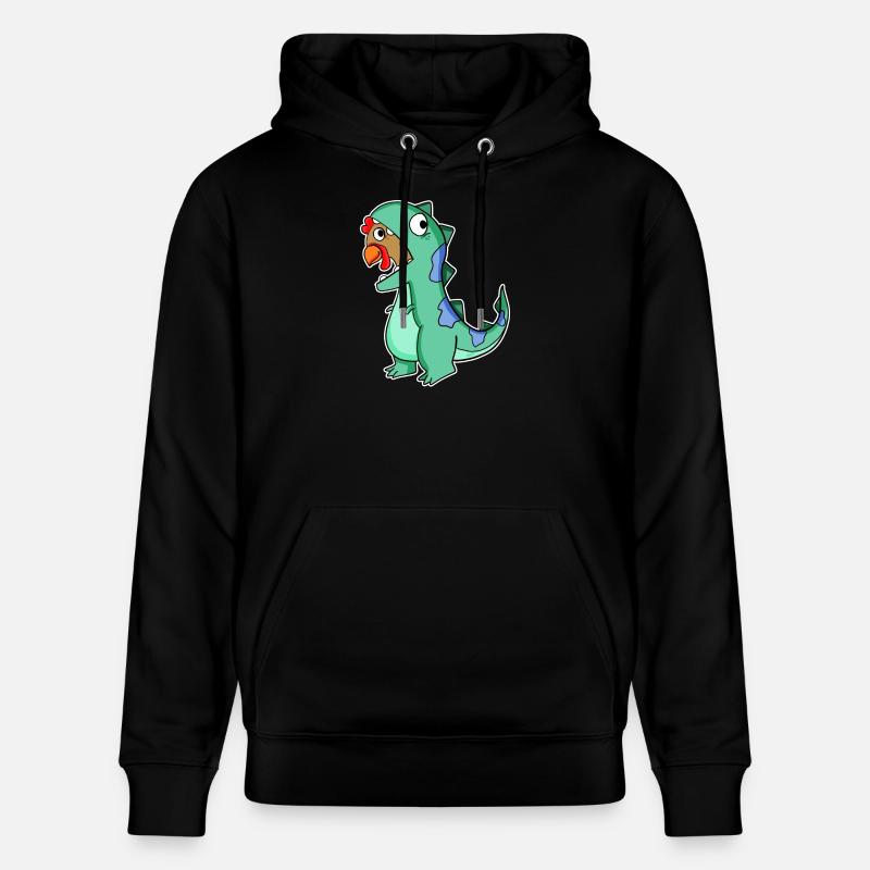 Déguisement de dinosaure poulet - Sweat à capuche bio CRUISER Stanley/Stella Unisexe - noir