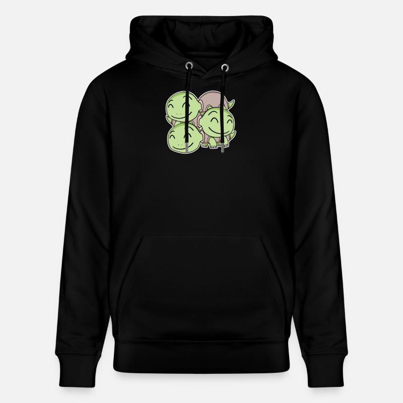 Motif de tortue - Sweat à capuche bio CRUISER Stanley/Stella Unisexe - noir