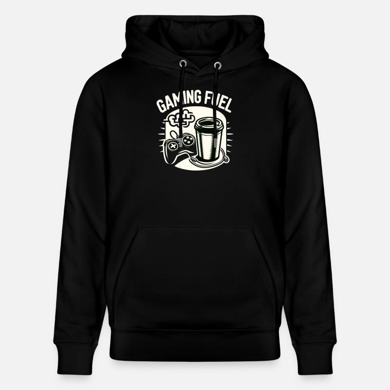 Café Gaming Fuel - Sweat à capuche bio CRUISER Stanley/Stella Unisexe - noir