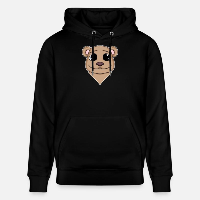 Tête d’animal d’ours Tête d’animal - Sweat à capuche bio CRUISER Stanley/Stella Unisexe - noir