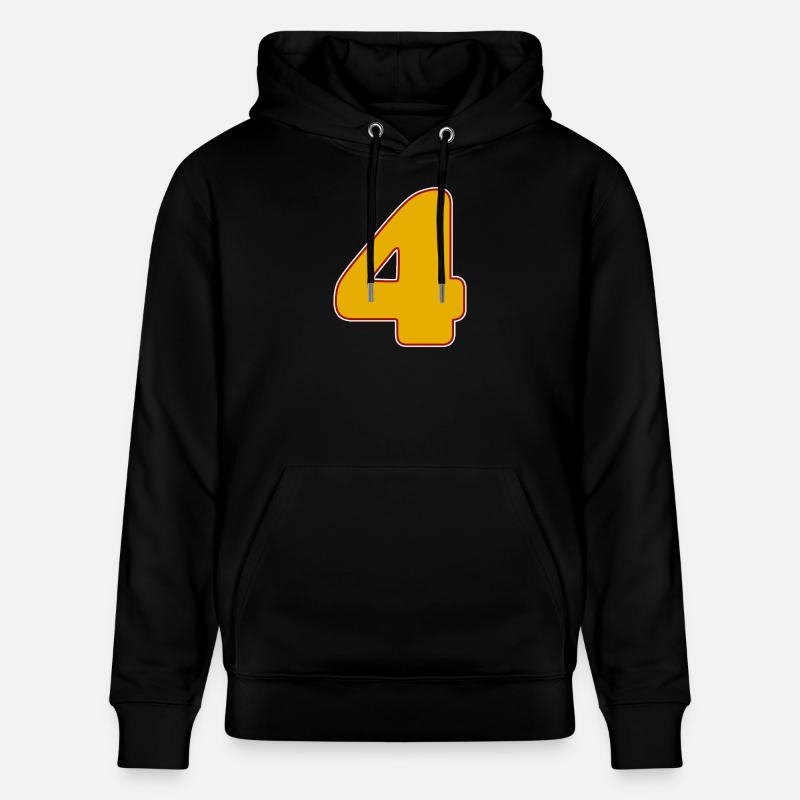 4 - Vier - Stanley/Stella Unisex Bio-Hoodie CRUISER  - Schwarz