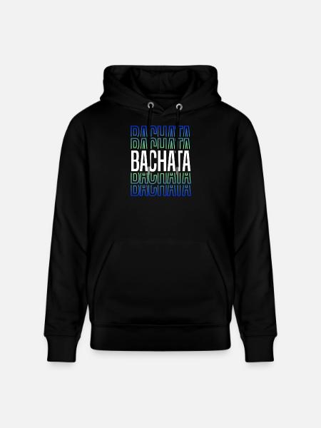 Bachata Lettering for Sensual Dancing - Stanley/Stella CRUISER Unisex Organic Hoodie - black