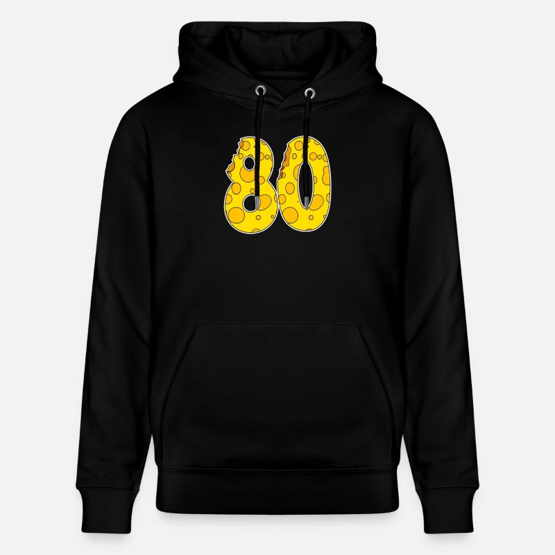80 ans de fromage Lustig - Sweat à capuche bio CRUISER Stanley/Stella Unisexe - noir