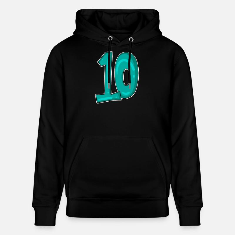 10 Dix - Sweat à capuche bio CRUISER Stanley/Stella Unisexe - noir