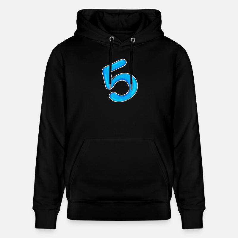 Numéro 5 Bleu - Sweat à capuche bio CRUISER Stanley/Stella Unisexe - noir