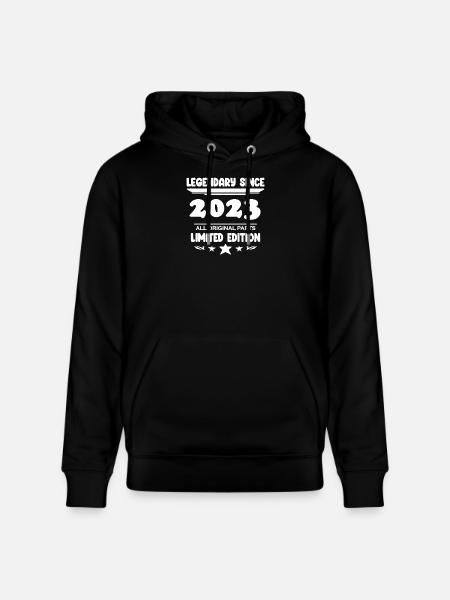 2023 - Year 2023 - Year 2023 - Stanley/Stella CRUISER Unisex Organic Hoodie - black