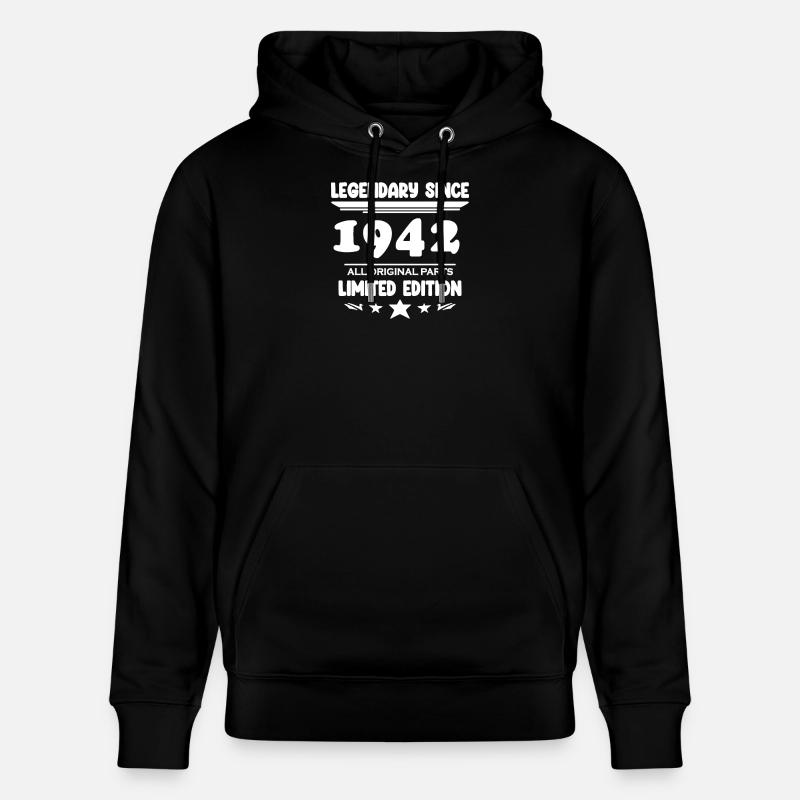 1942 - Année 1942 - Année 1942 - Sweat à capuche bio CRUISER Stanley/Stella Unisexe - noir