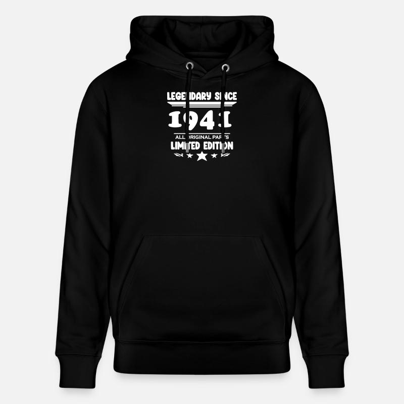 1941 - Année 1941 - Année 1941 - Sweat à capuche bio CRUISER Stanley/Stella Unisexe - noir