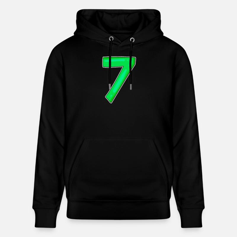 7 Numéro Numéro Vert - Sweat à capuche bio CRUISER Stanley/Stella Unisexe - noir