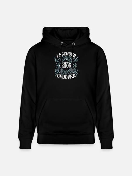 Legenden wurden 2006 geboren - Stanley/Stella Unisex Bio-Hoodie CRUISER  - Schwarz