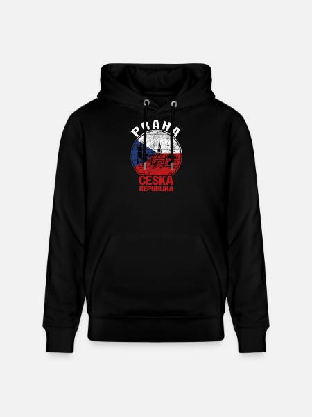 Prag Tschechien - Stanley/Stella Unisex Bio-Hoodie CRUISER  - Schwarz