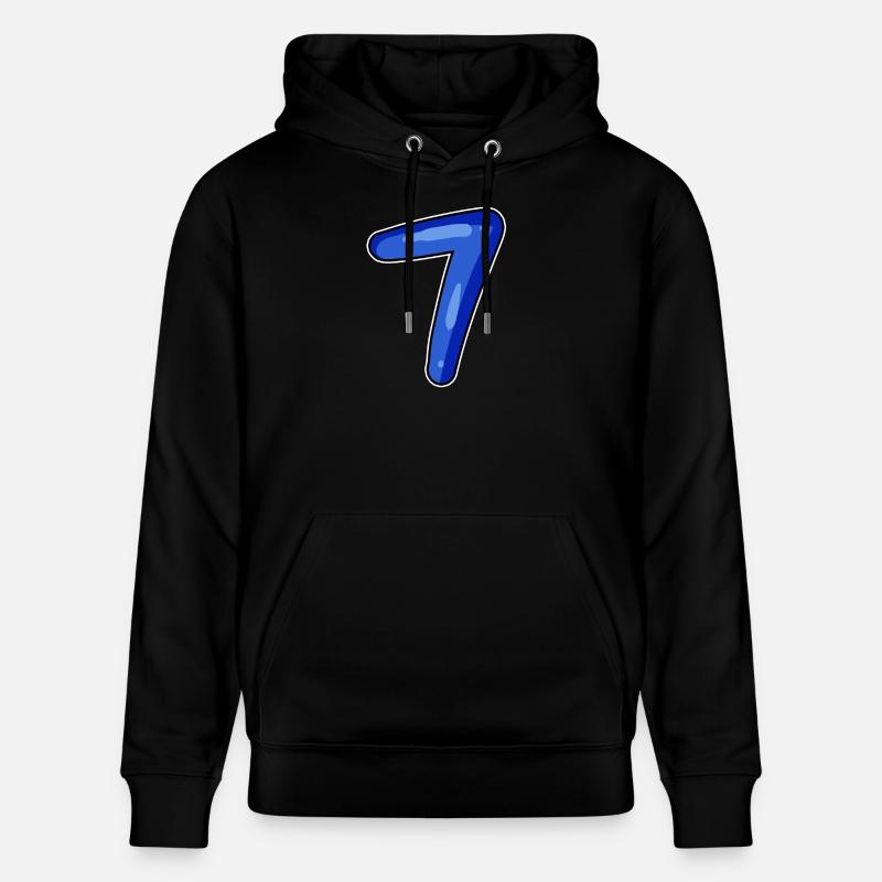 7 bleu - Sweat à capuche bio CRUISER Stanley/Stella Unisexe - noir