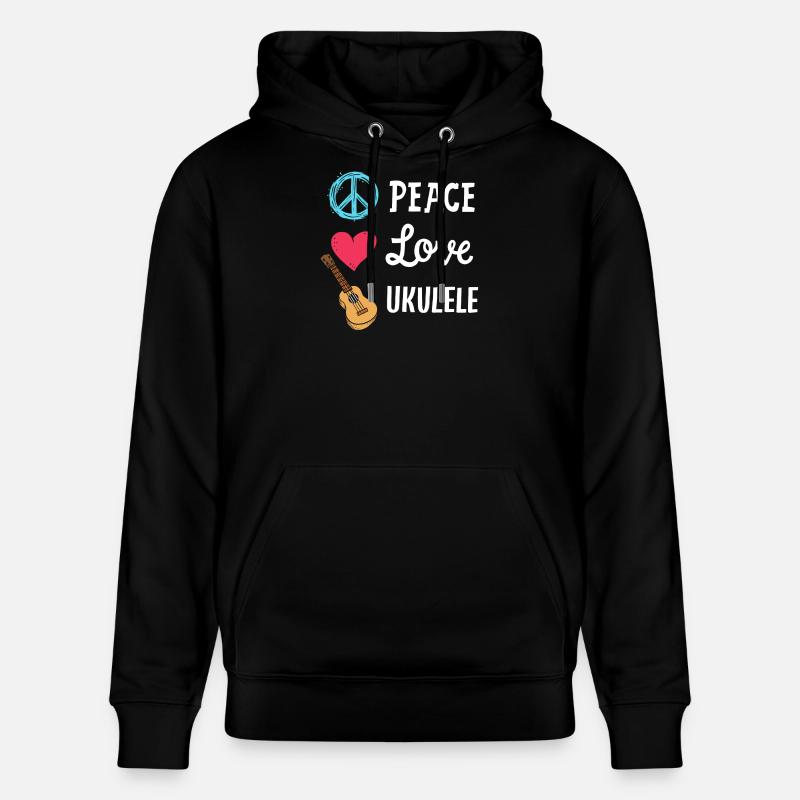 Ukulele Ukulele-Spieler - Stanley/Stella Unisex Bio-Hoodie CRUISER - Schwarz