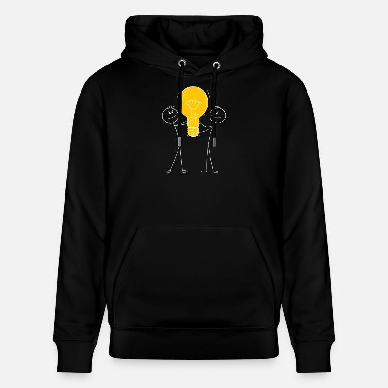 Inner light illuminate the outside - Sweat à capuche bio CRUISER Stanley/Stella Unisexe - noir