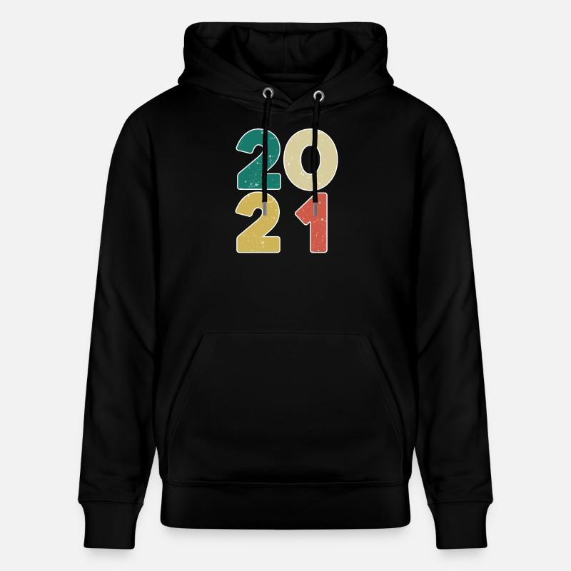 2021 - Année 2021 - Année 2021 - Sweat à capuche bio CRUISER Stanley/Stella Unisexe - noir