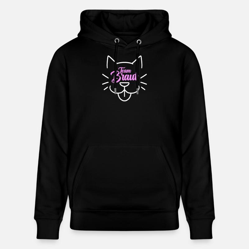 Team Braut Katze - Stanley/Stella Unisex Bio-Hoodie CRUISER  - Schwarz