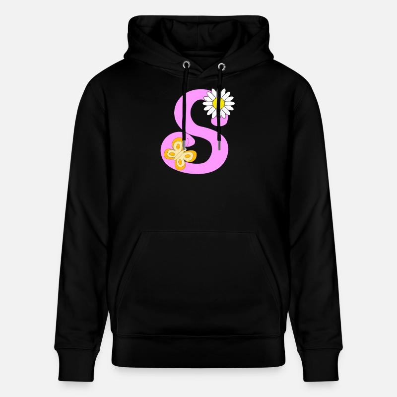 S Buchstabe - Stanley/Stella Unisex Bio-Hoodie CRUISER  - Schwarz