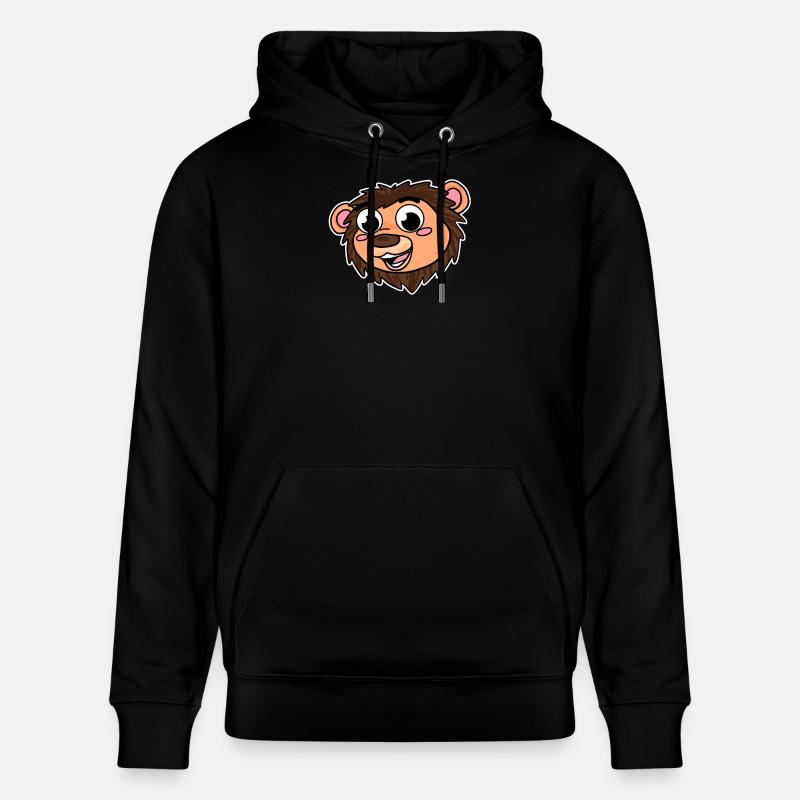 Animal à tête de lion - Sweat à capuche bio CRUISER Stanley/Stella Unisexe - noir