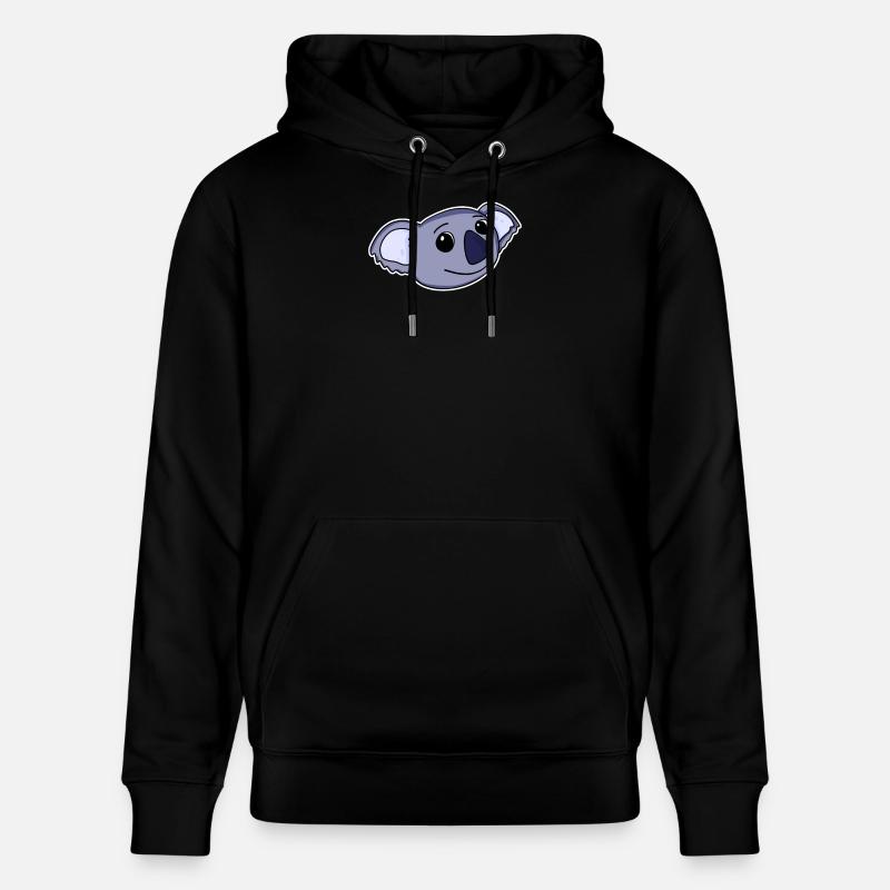 Koala Tête d’ours - Sweat à capuche bio CRUISER Stanley/Stella Unisexe - noir