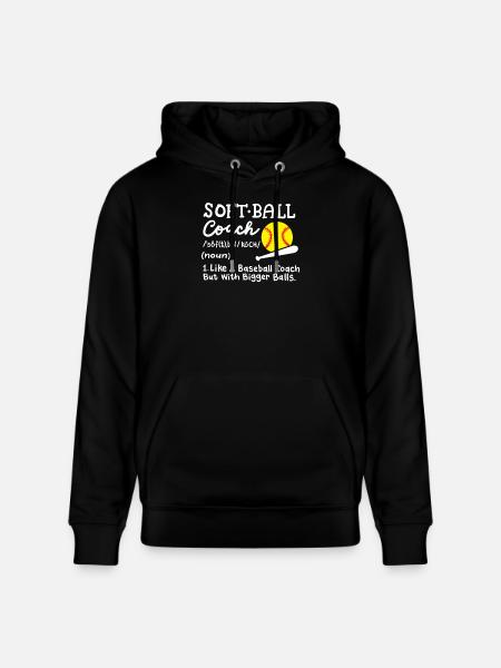 Softball Trainer - Stanley/Stella Unisex Bio-Hoodie CRUISER - Schwarz