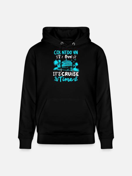 Kreuzfahrt Urlaub Schiffreise - Stanley/Stella Unisex Bio-Hoodie CRUISER  - Schwarz