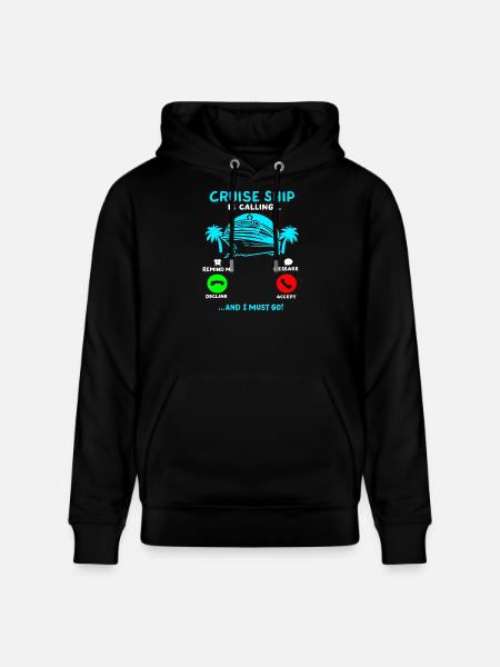 Kreuzfahrt Sommerurlaub - Stanley/Stella Unisex Bio-Hoodie CRUISER - Schwarz