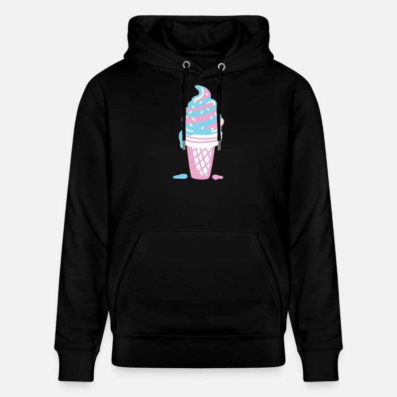 Eis Eiscreme - Stanley/Stella Unisex Bio-Hoodie CRUISER  - Schwarz
