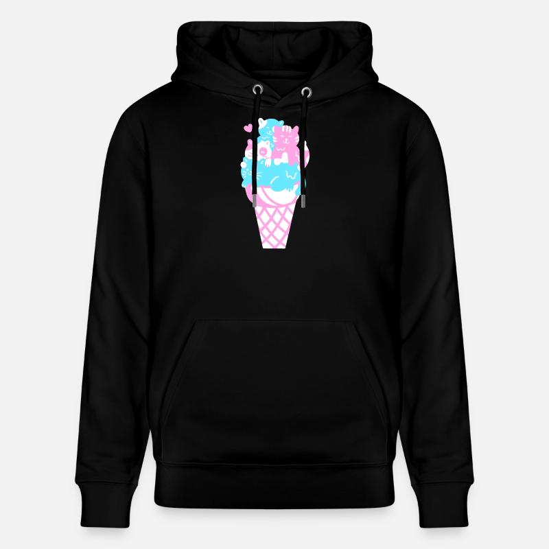 Eis Eiscreme - Stanley/Stella Unisex Bio-Hoodie CRUISER  - Schwarz