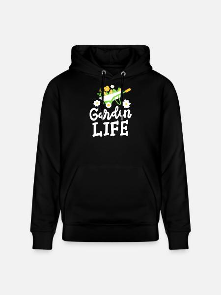Garten Gartenarbeit - Stanley/Stella Unisex Bio-Hoodie CRUISER  - Schwarz