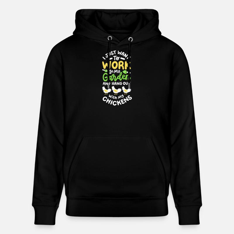 Garten Gartenarbeit - Stanley/Stella Unisex Bio-Hoodie CRUISER  - Schwarz