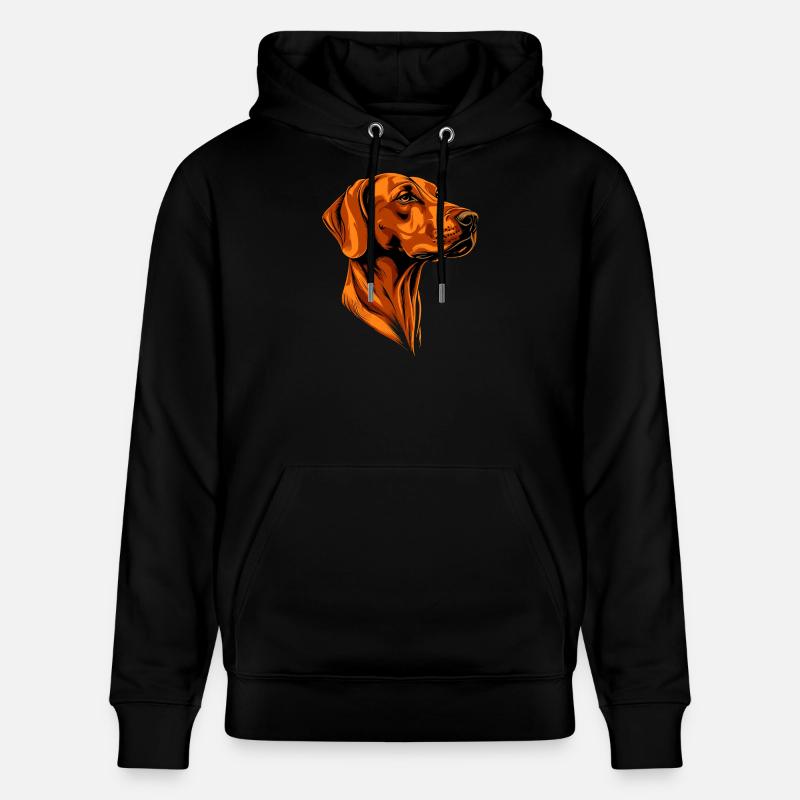 Rhodesian Ridgeback Jagdhund Hunde Stolz Ridgeback - Stanley/Stella Unisex Bio-Hoodie CRUISER  - Schwarz
