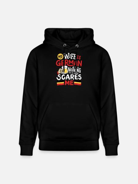 Deutsche Ehefrau Deutschland - Stanley/Stella Unisex Bio-Hoodie CRUISER - Schwarz
