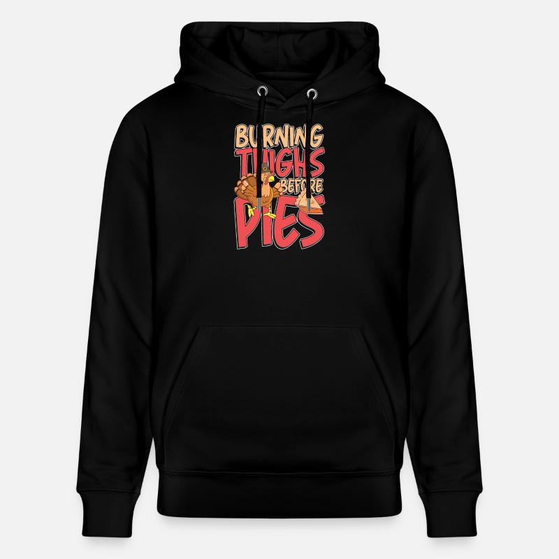 Burning thighs before pies - Stanley/Stella Unisex Bio-Hoodie CRUISER - Schwarz
