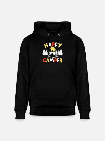 Camping Camper - Stanley/Stella Unisex Bio-Hoodie CRUISER  - Schwarz