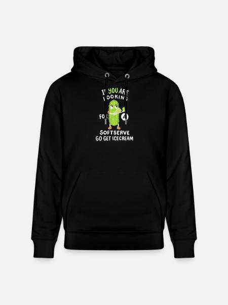 Gurke spielt Pickleball - Stanley/Stella Unisex Bio-Hoodie CRUISER  - Schwarz