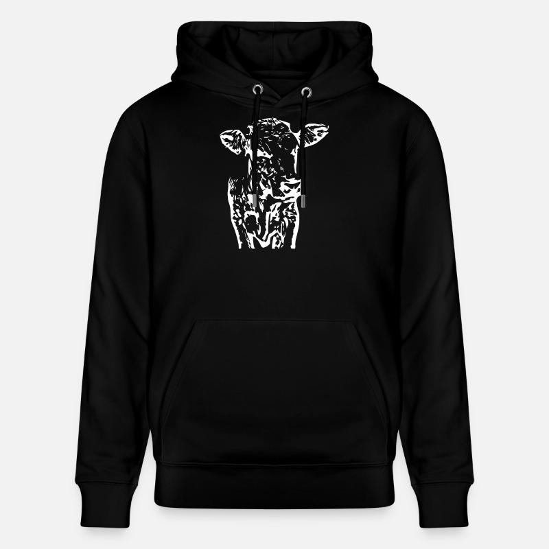 Vache - Sweat à capuche bio CRUISER Stanley/Stella Unisexe - noir