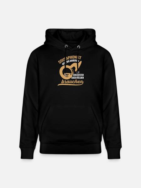 Sousaphonist Held Sousaphon Musiker Blaskapelle - Stanley/Stella Unisex Bio-Hoodie CRUISER - Schwarz