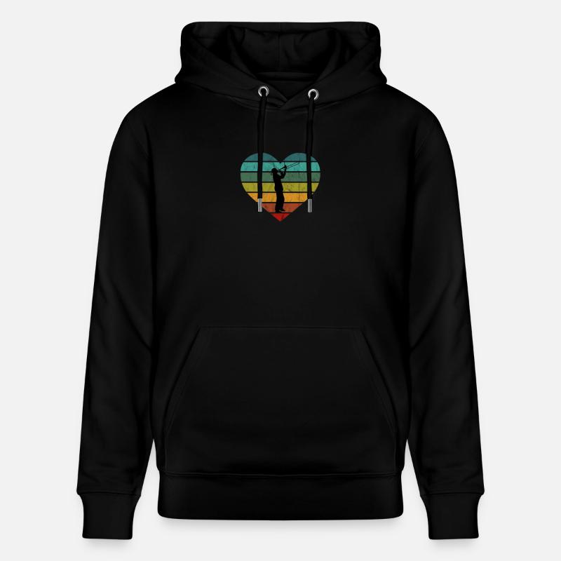 Tromboniste Silhouette Trombone Retro Coeur - Sweat à capuche bio CRUISER Stanley/Stella Unisexe - noir