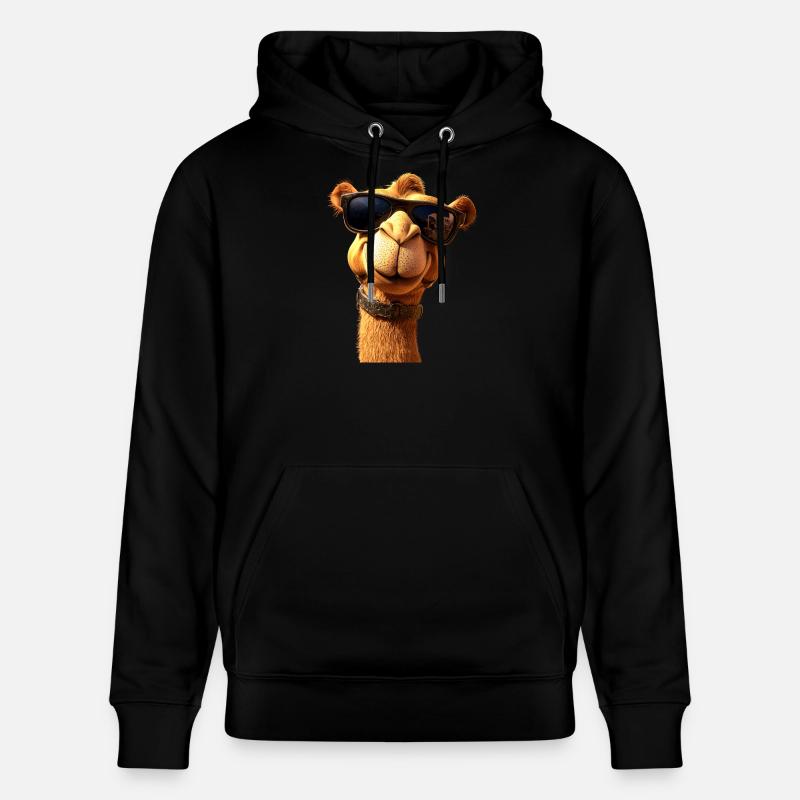 Kamel Dromedar Trampeltier Camel Geschenk Kamele - Stanley/Stella Unisex Bio-Hoodie CRUISER  - Schwarz