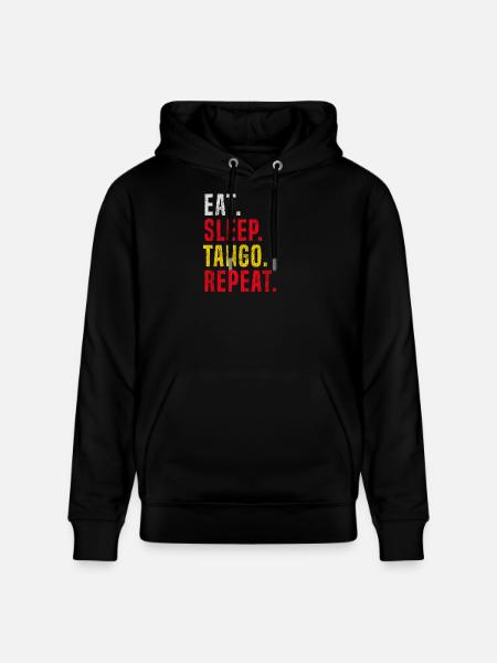 Eat Sleep Tango Repeat für Tango - Stanley/Stella Unisex Bio-Hoodie CRUISER  - Schwarz