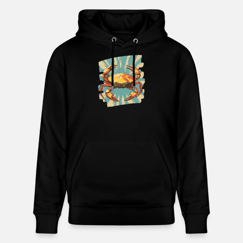 Crabe Rétro - Sweat à capuche bio CRUISER Stanley/Stella Unisexe - noir