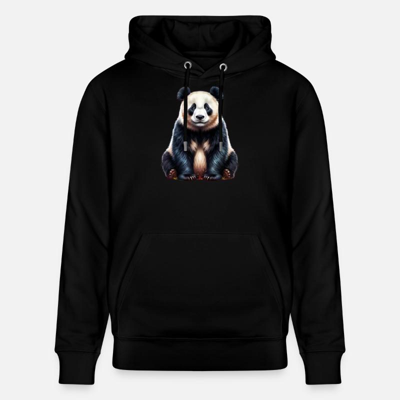 Panda - Sweat à capuche bio CRUISER Stanley/Stella Unisexe - noir