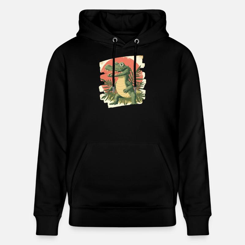 Crocodile - Sweat à capuche bio CRUISER Stanley/Stella Unisexe - noir