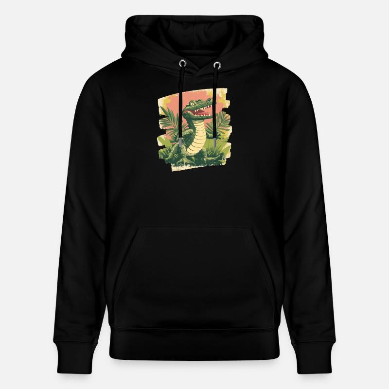 Crocodile - Sweat à capuche bio CRUISER Stanley/Stella Unisexe - noir