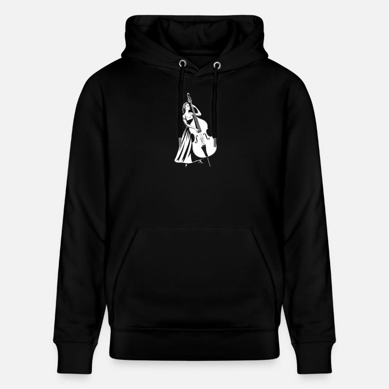 Contrebassiste élégant Contrebasse - Sweat à capuche bio CRUISER Stanley/Stella Unisexe - noir