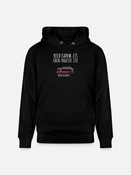 Rechtsanwaltsfachangestellte Ausbildung Beruf - Stanley/Stella Unisex Bio-Hoodie CRUISER  - Schwarz