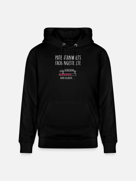 Patentanwaltsfachangestellte Ausbildung Beruf - Stanley/Stella Unisex Bio-Hoodie CRUISER - Schwarz