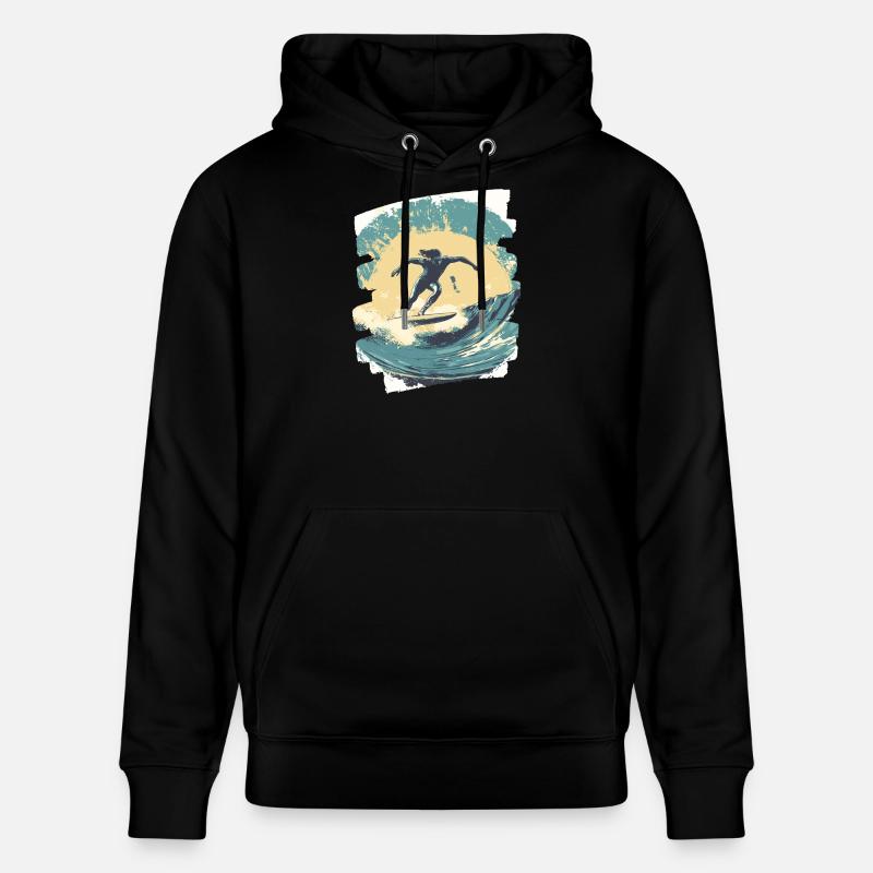 Surfeur - Sweat à capuche bio CRUISER Stanley/Stella Unisexe - noir